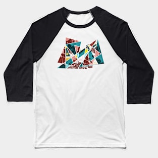 Abstract Triangles #4 Baseball T-Shirt